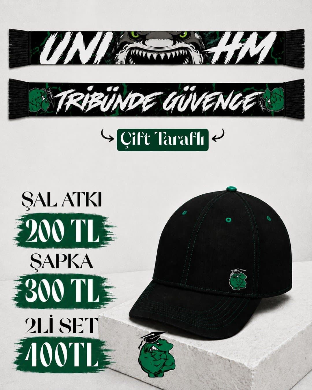 UNIHM Atkı & Şapka Set